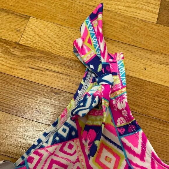 The Children’s Place NWOT Tropical Multicolor One Piece Swimsuit Girls Size 12 - Picture 5 of 6